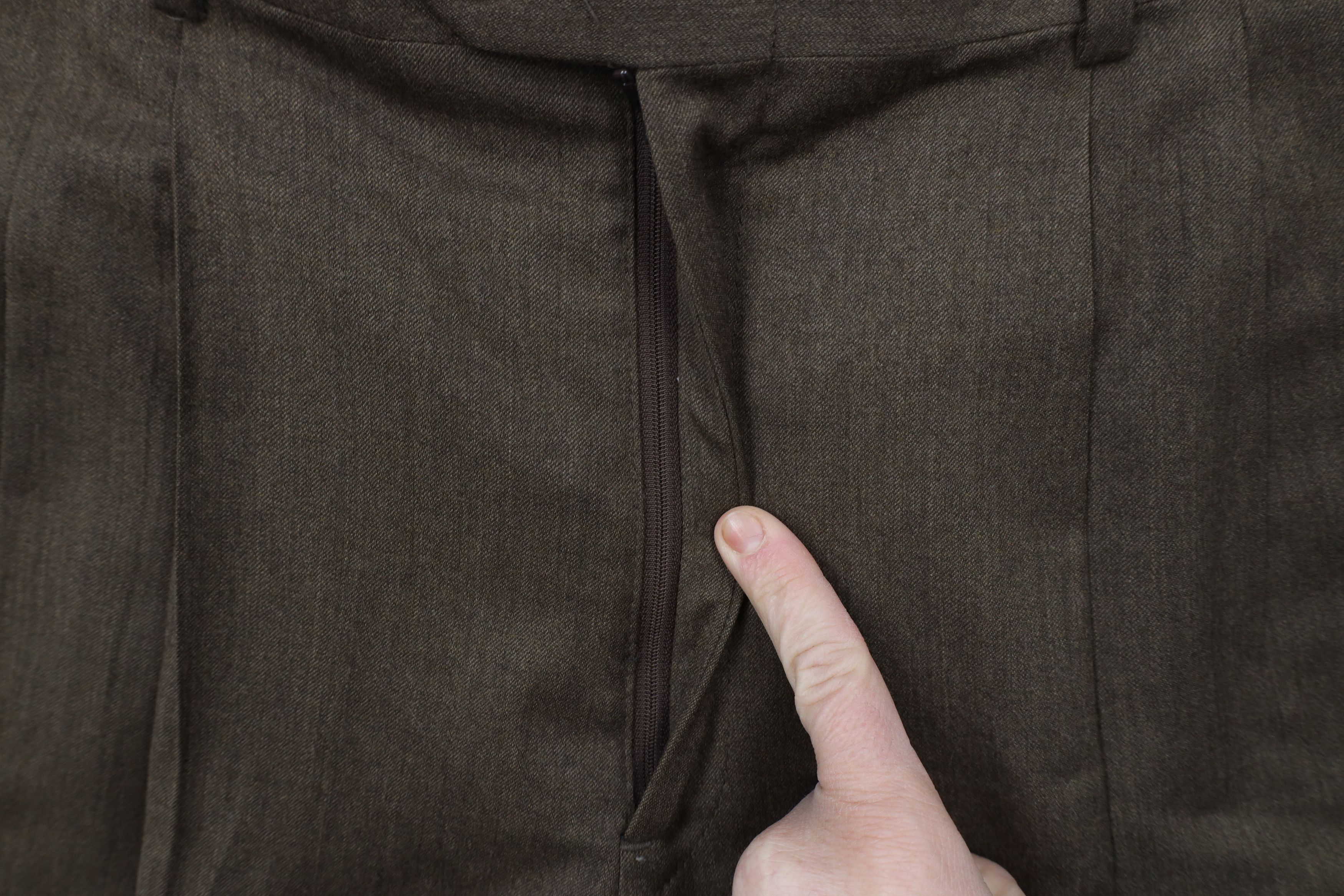 Vintage Vintage 90s Streetwear Cuffed Wide Leg Chino Pants Brown Size US 32 / EU 48 - 6 Thumbnail
