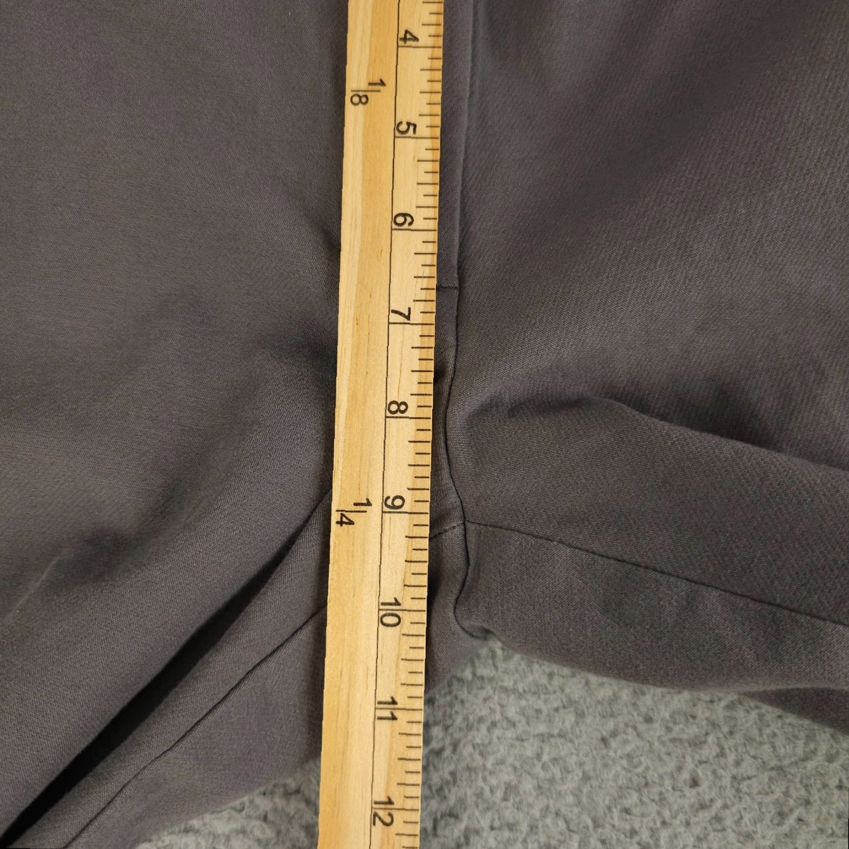 Ann Taylor Ann Taylor Pants Womens 8 Gray Signature Flat Front Straight Leg Ankle Casual Gray Pants Womens 8 Ankle Straight Leg Flat Front Signature Casual Size 30" / US 8 / IT 44 - 6 Thumbnail