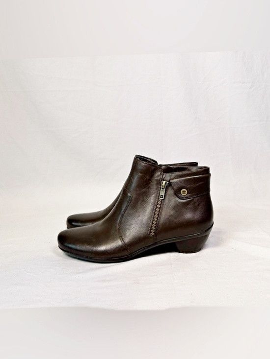 Naturalizer Naturalizer Womens Haley Brown Genuine Leather Ankle Boots Size US 9 / IT 39 - 4 Thumbnail