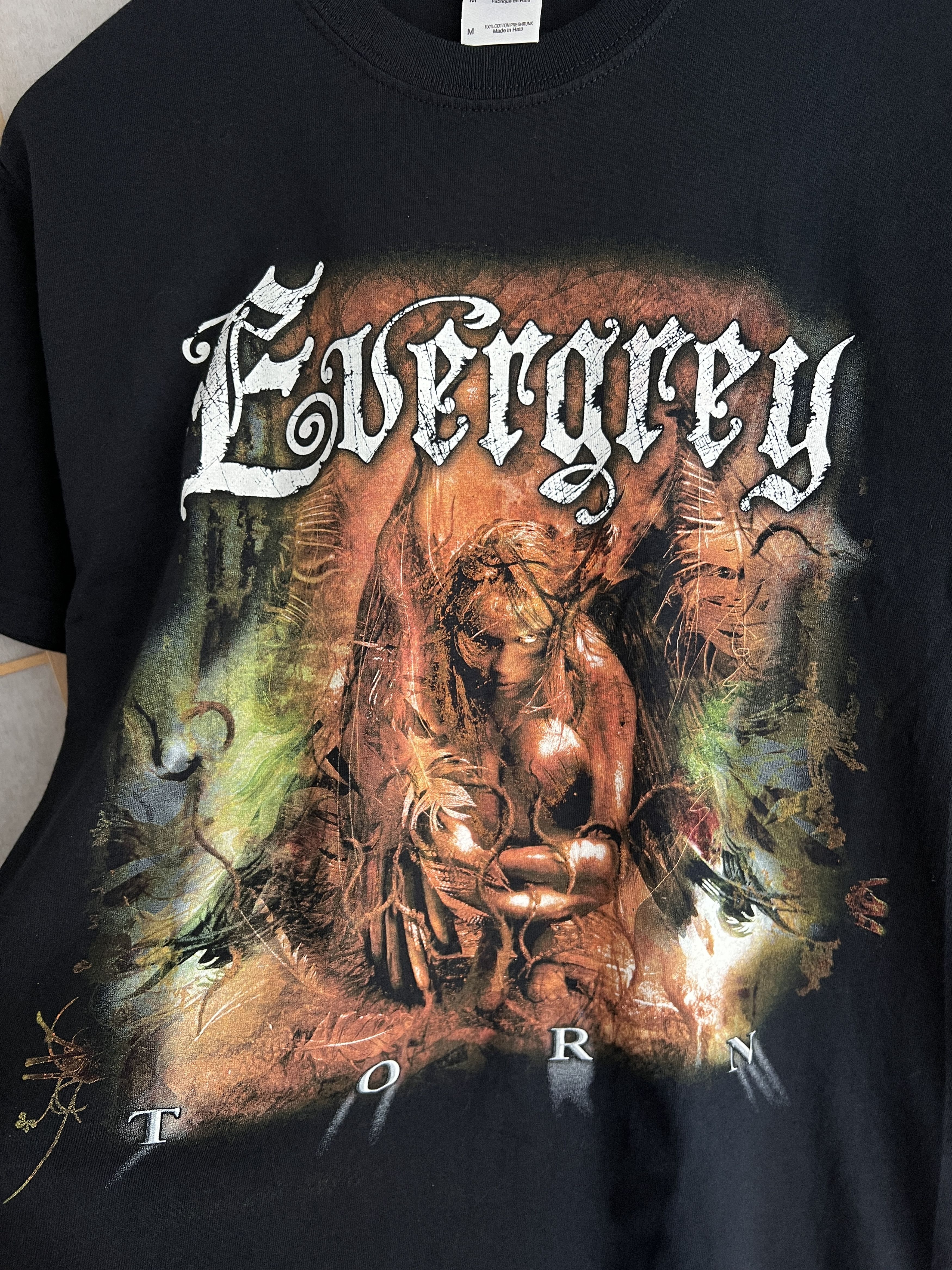 Band Tees Rare! Evergrey vintage 2009 Europe tour t shirt Torn promo Size US L / EU 52-54 / 3 - 10 Thumbnail