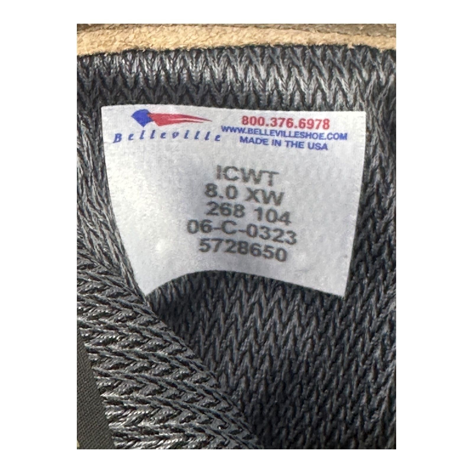 Belleville Belleville Gore-Tex ICWT Military Boots 8XW Tan Leather Insu Size US 8 / EU 41 - 3 Thumbnail