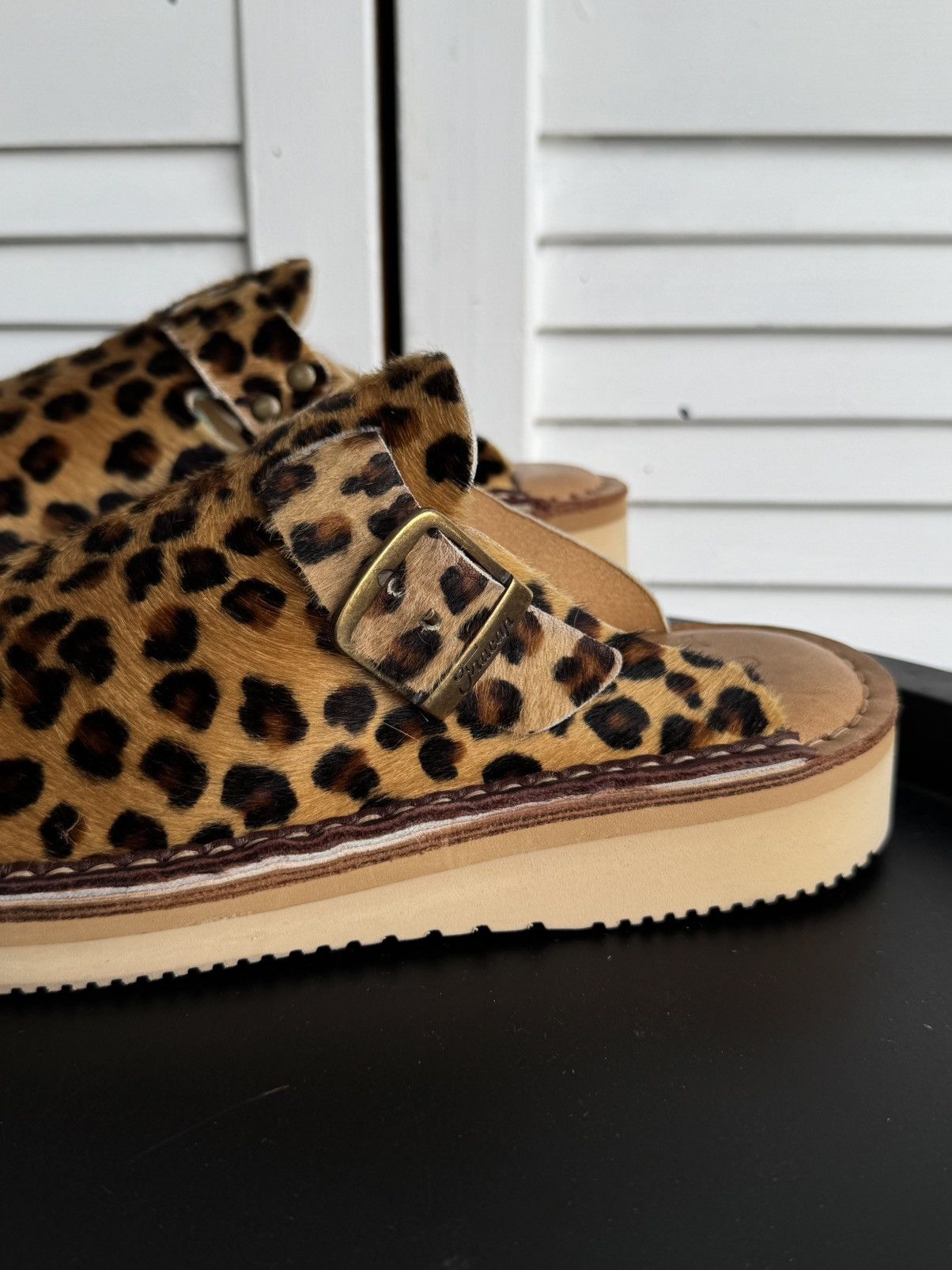 Fracap YMC X FRACAP Calfskin Pony Hair Mules - Leopard Print Size US 6 / IT 36 - 7 Thumbnail