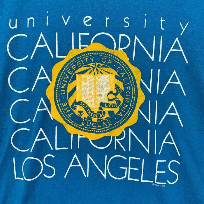 Jerzees Vintage 90’ UCLA UNIVERSITY CALIFORNIA Crest Tee Shirt Size M / US 6-8 / IT 42-44 - 3 Thumbnail