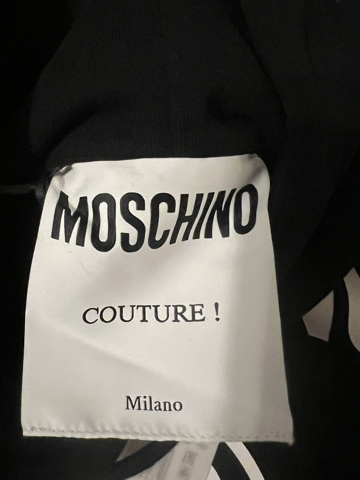 Moschino Small Men’s Moschino Hoodie - Size 38, Black Size US S / EU 44-46 / 1 - 3 Thumbnail