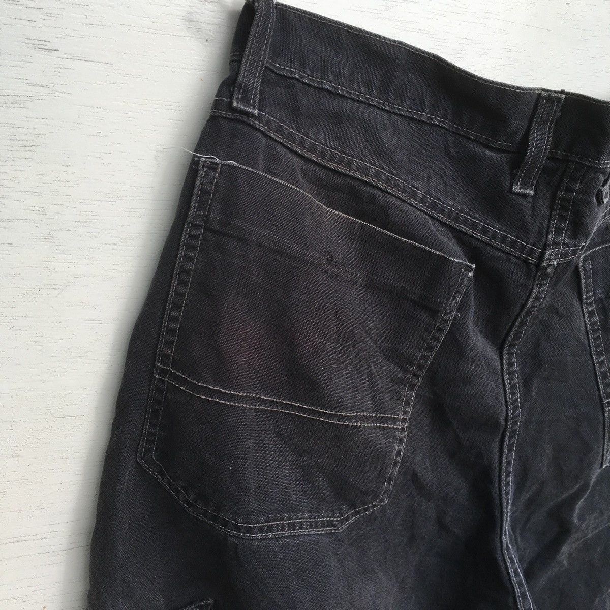 Dickies × Vintage SUN FADED VINTAGE DICKIES DISTRESSED CARPENTER JORTS Size US 35 - 22 Thumbnail