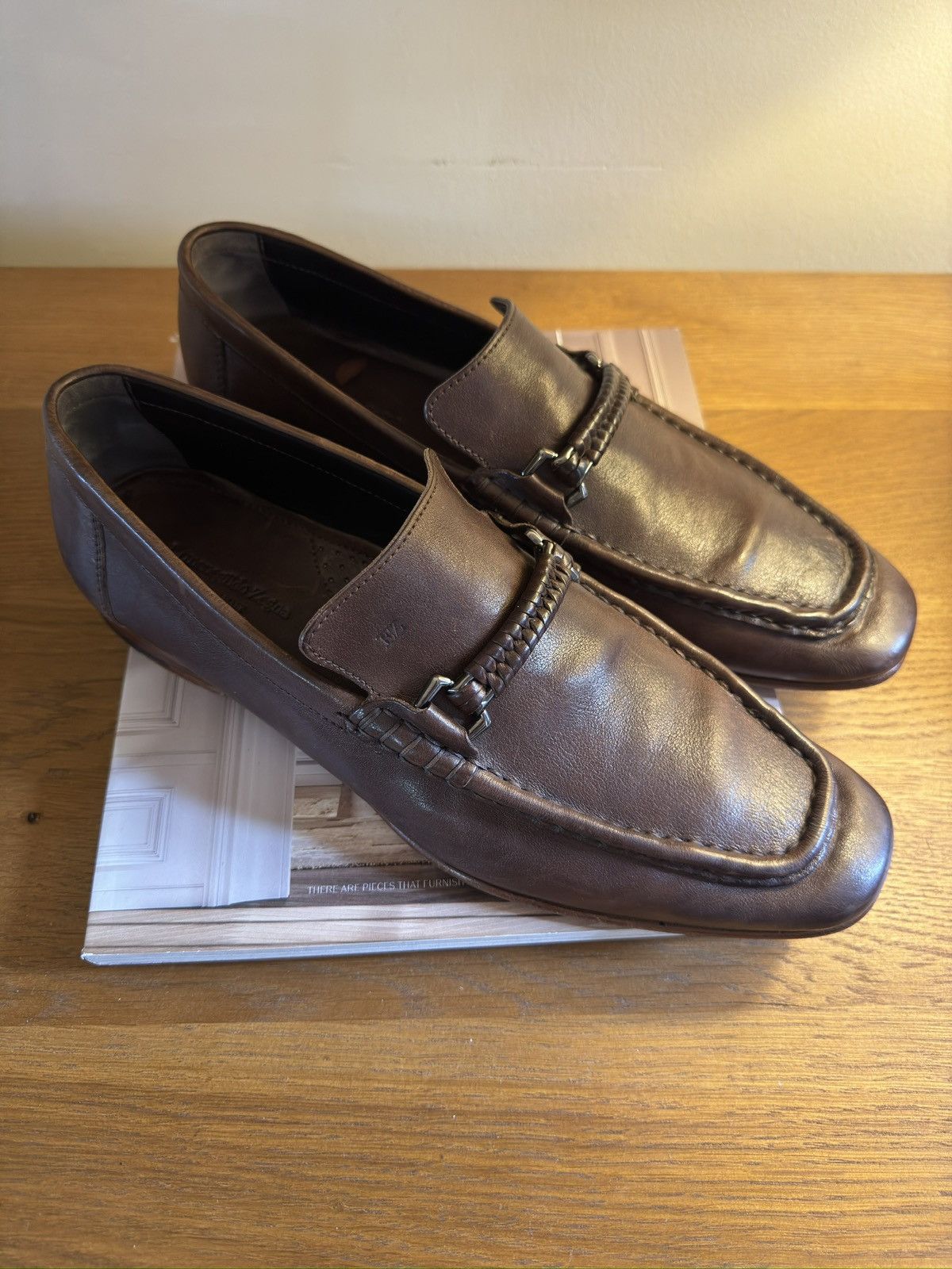 Ermenegildo Zegna Ermenegildo Zegna horsebit mock toe loafer Size 8 1/2 Size US 9.5 / EU 42-43 - 1 Thumbnail