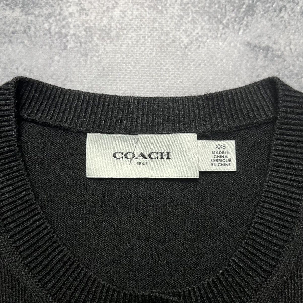 Coach Coach Black Cardigan Sweater Streetwear Luxury Designer Size XXS / US 00 / IT 34 - 5 Thumbnail