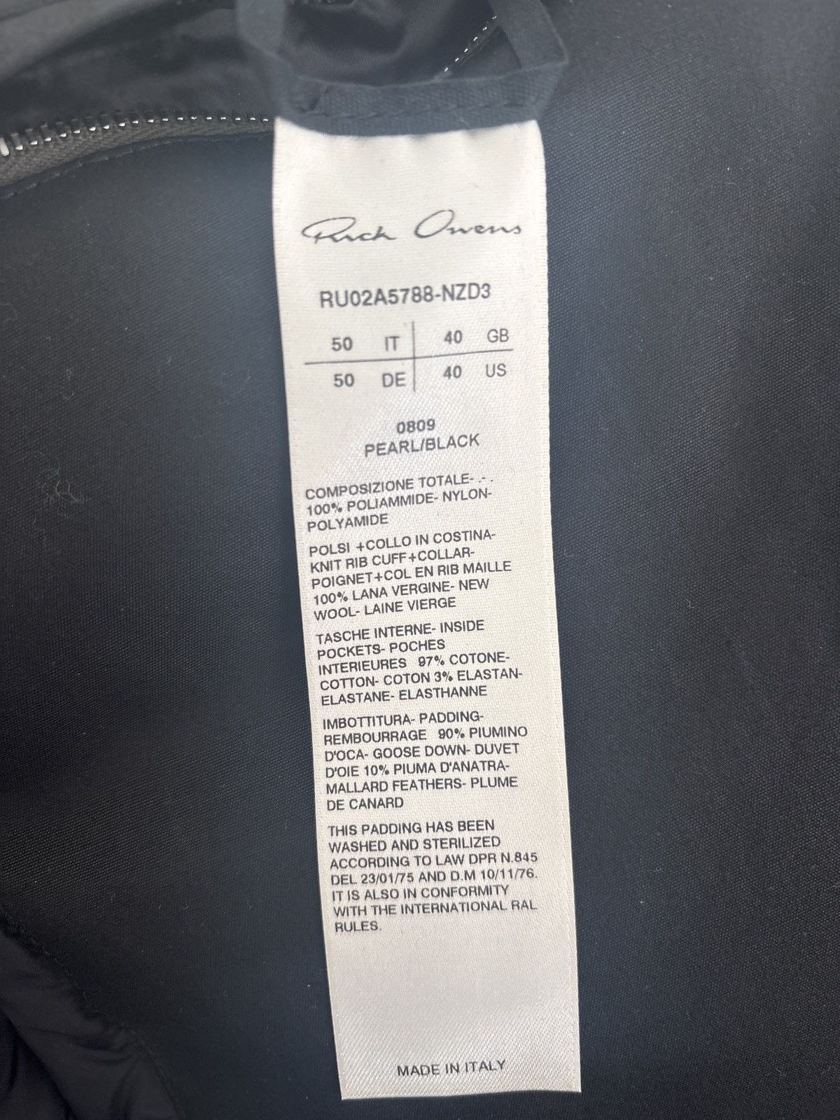 Rick Owens Rick Owens 2021 Gethsemane Puffer Size US M / EU 48-50 / 2 - 6 Thumbnail