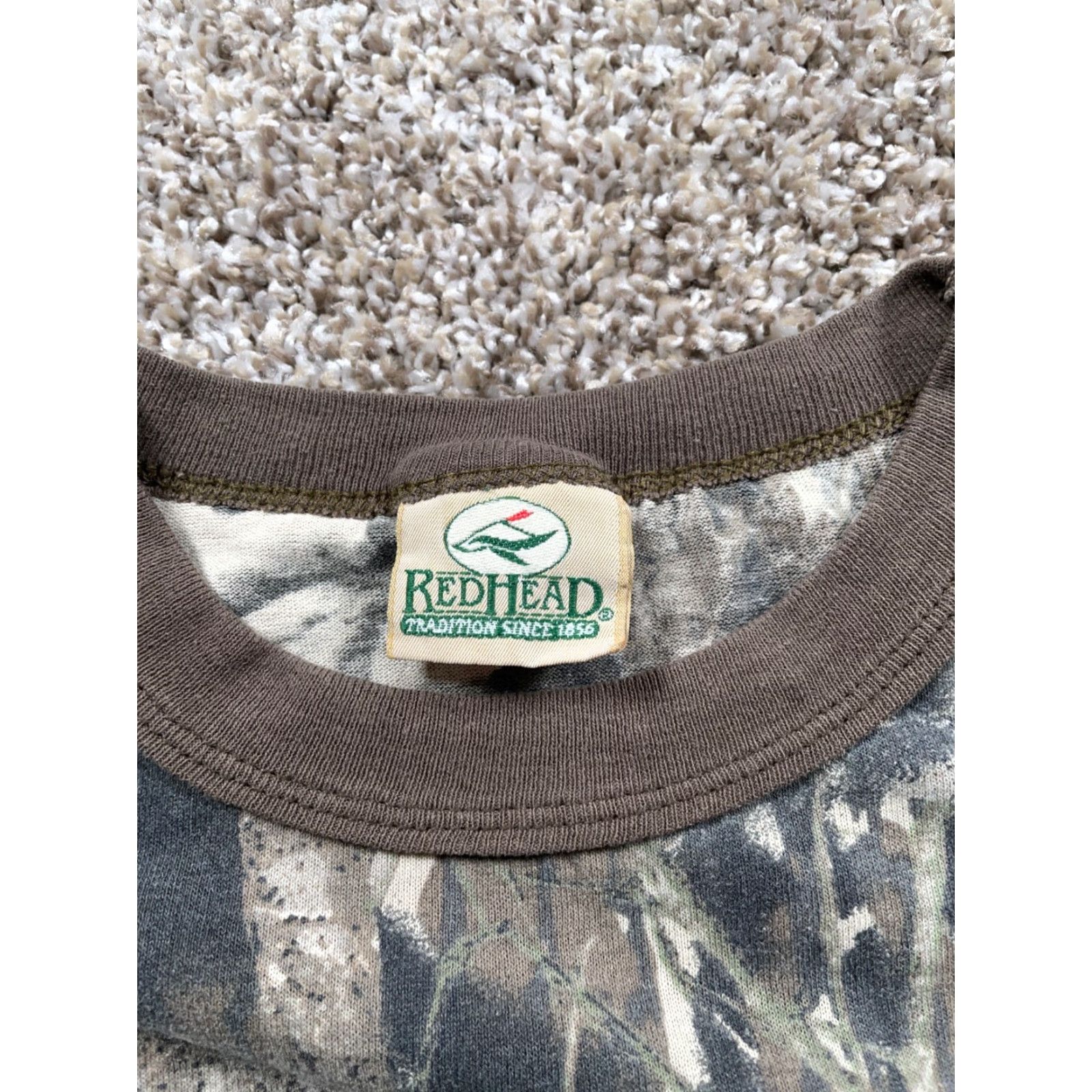 Vintage VINTAGE RedHead Men's Camouflage T-Shirt Long Sleeve XL Fall Green Mossy Oak 90s Retro Size US XL / EU 56 / 4 - 4 Thumbnail