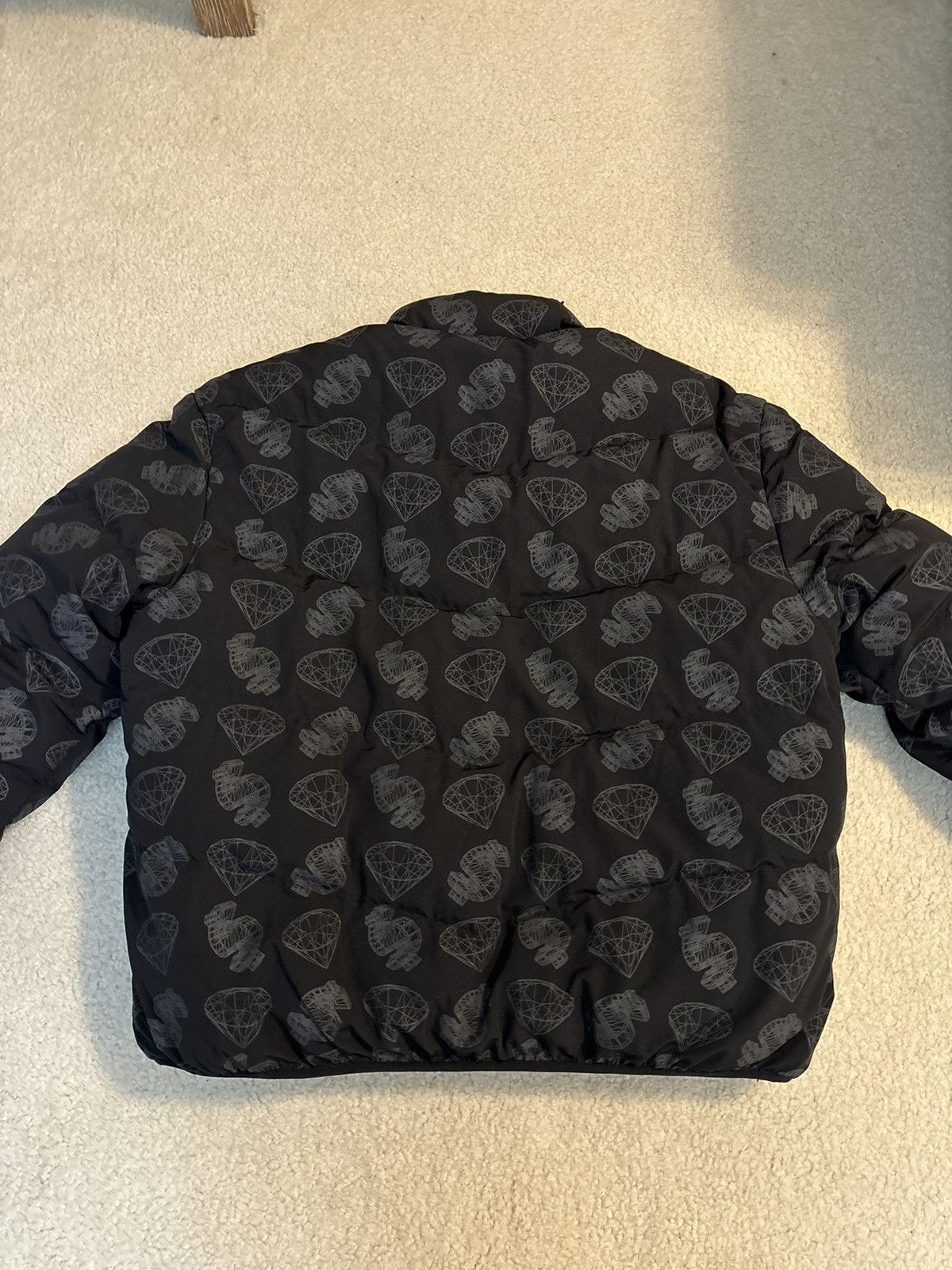 Billionaire Boys Club BBC Diamonds and Dollars Reversible Lined Puffer Jacket Size US XL / EU 56 / 4 - 7 Thumbnail