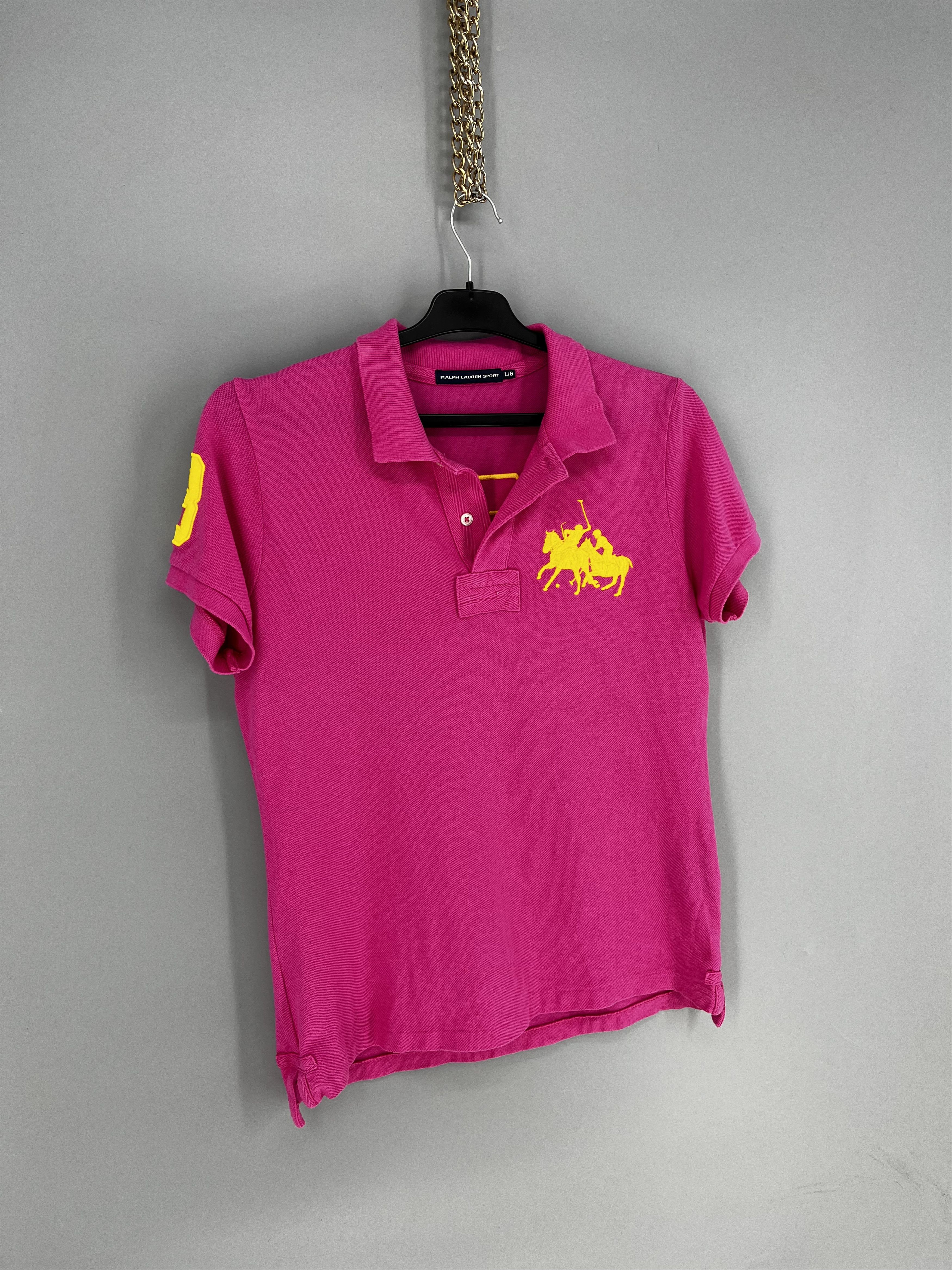 Polo Ralph Lauren Vintage Y2K Polo Ralph Lauren T-Shirt Size L in Pink Size L / US 10 / IT 46 - 2 Thumbnail