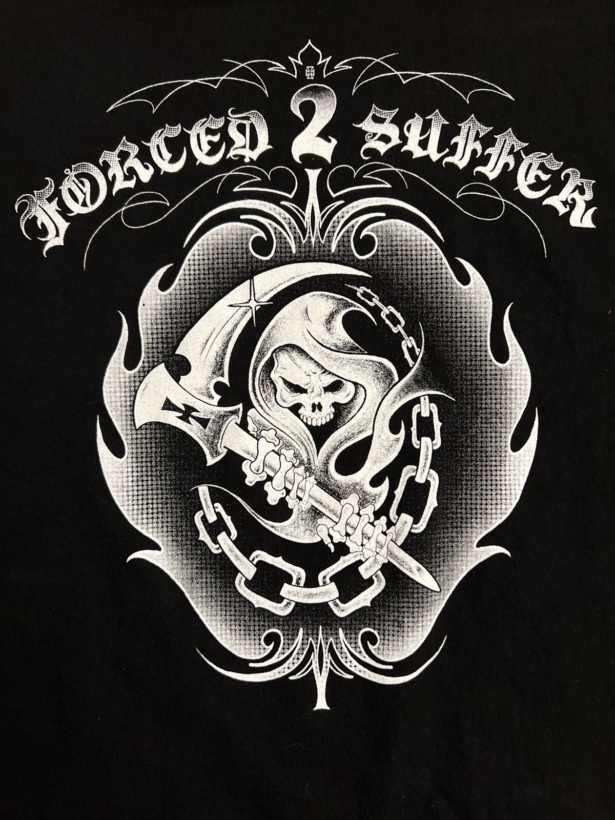 Band Tees × Other × basketcase gallery Cropped Heavy Metal Punk Reaper Graphic Tee Size US L / EU 52-54 / 3 - 2 Thumbnail