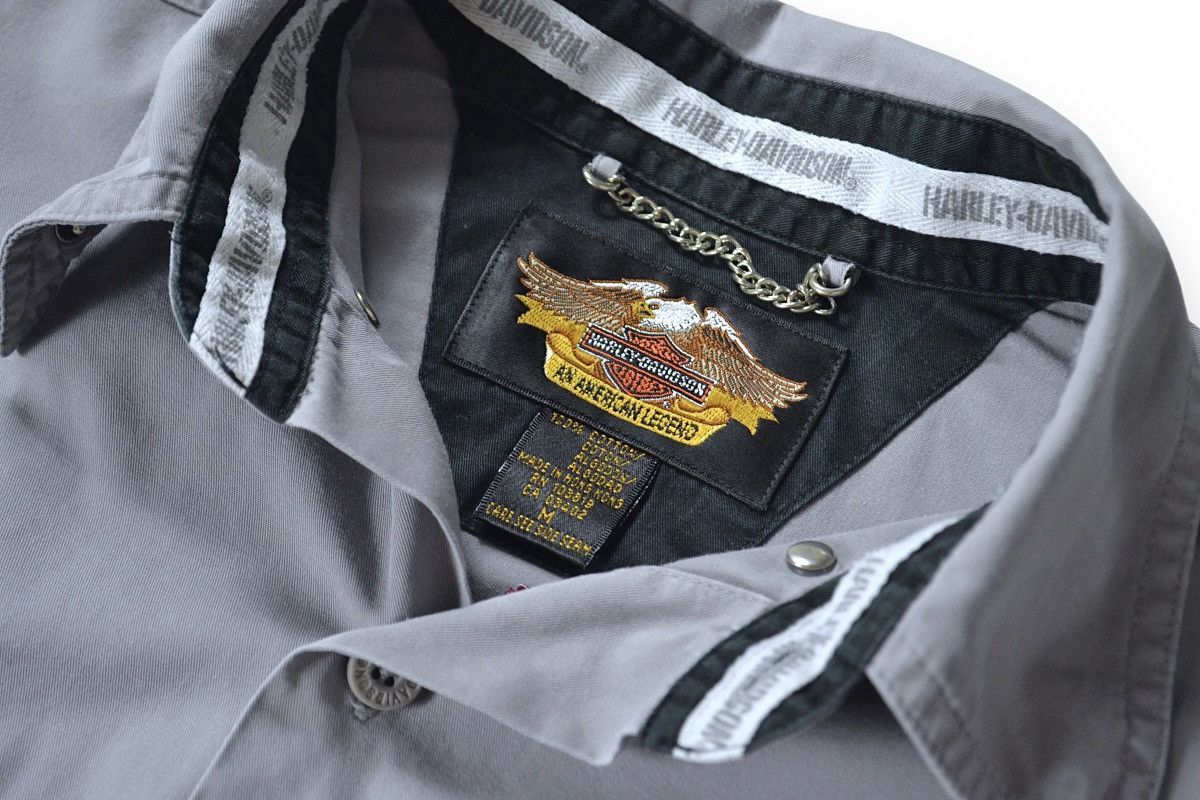 Harley Davidson Vintage Harley Davidson Racing Mechanic Big Logo Shirt Size US M / EU 48-50 / 2 - 10 Thumbnail