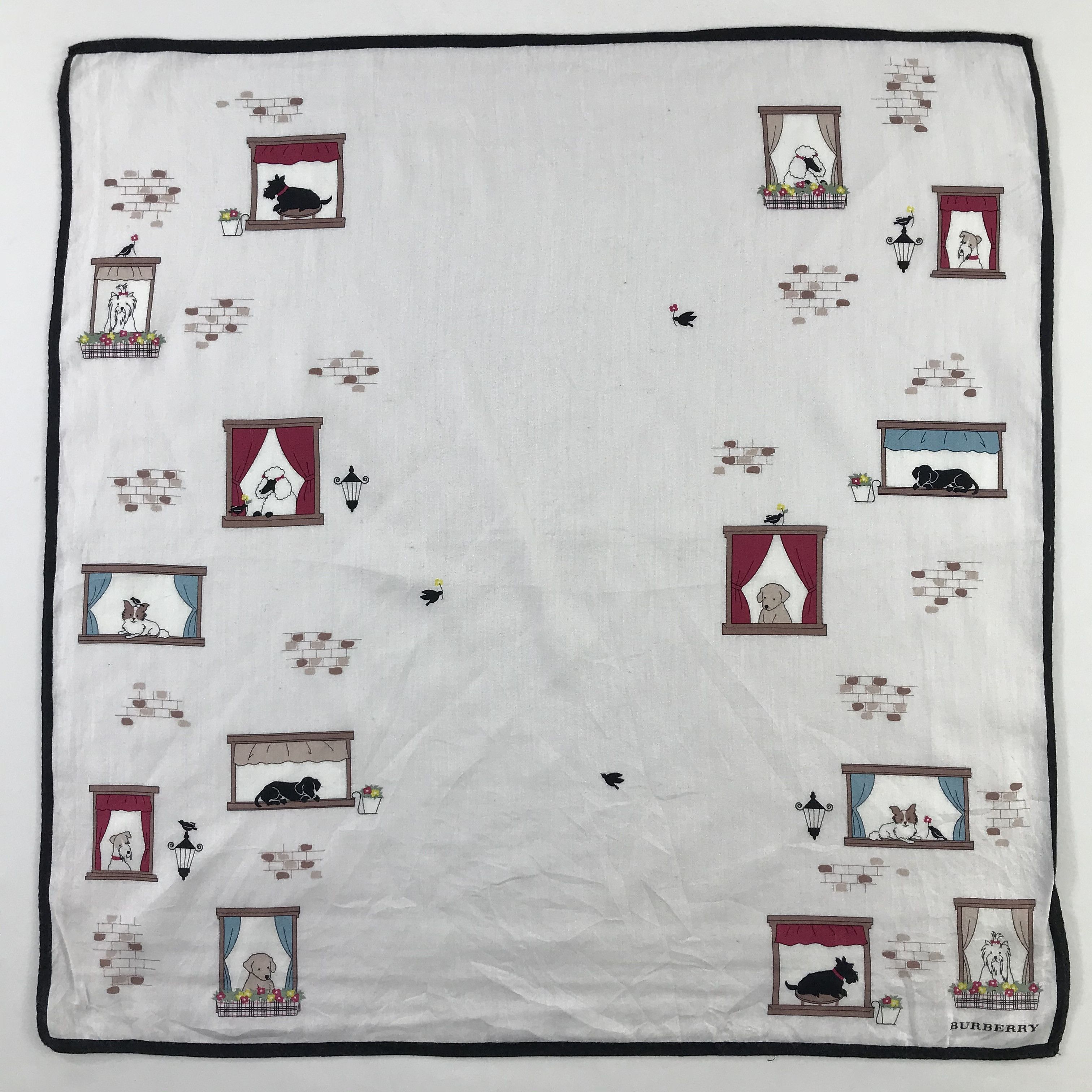Burberry × Vintage Burberry Bandana / Handkerchief / Neckerchief - S986 Size ONE SIZE - 1 Thumbnail