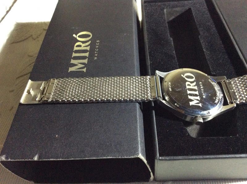 Designer Miro men's grey dial mesh stainless steel bracelet watch Size ONE SIZE - 4 Thumbnail