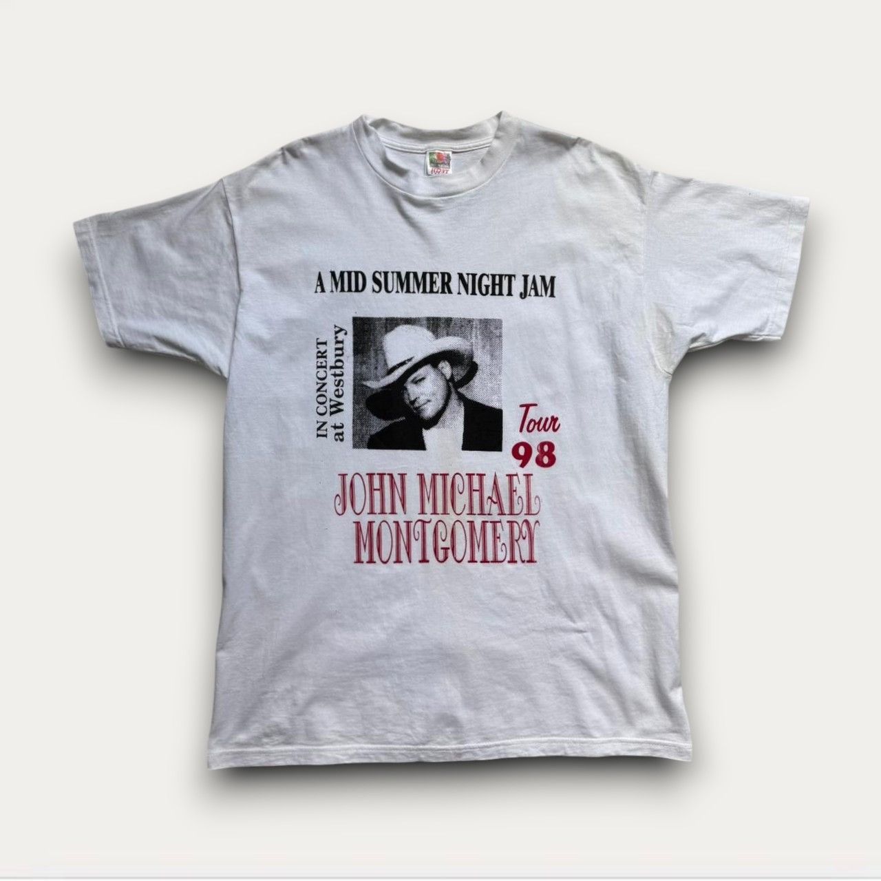 Country Road Vintage John Michael Montgomery Tour 98 T-Shirt Size US XL / EU 56 / 4 - 1 Thumbnail
