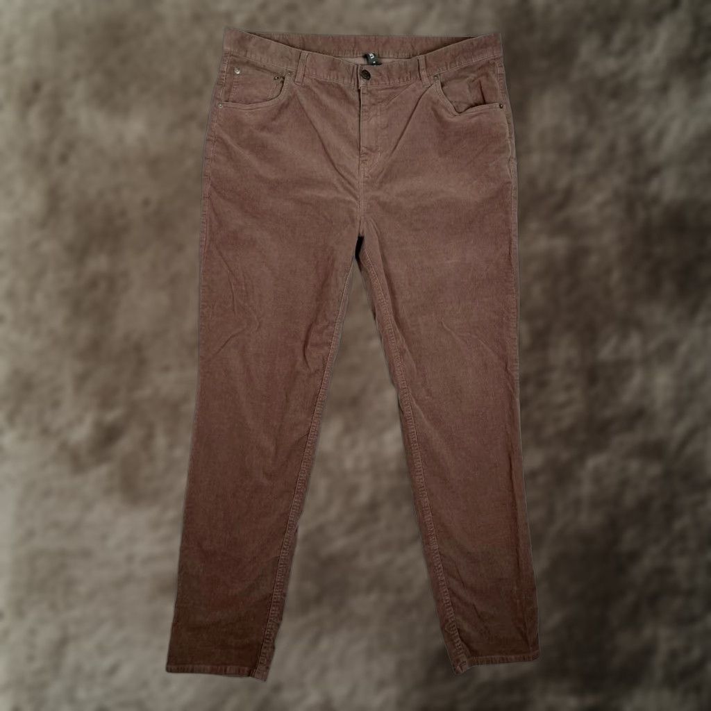 Vuori Vuori Pants Mens 38x30 Brown Corduroy Stretch Chino Straight Leg Regular Casual Pockets Zip Front Flat Front 5-Pocket Mens Size US 38 / EU 54 - 1 Thumbnail
