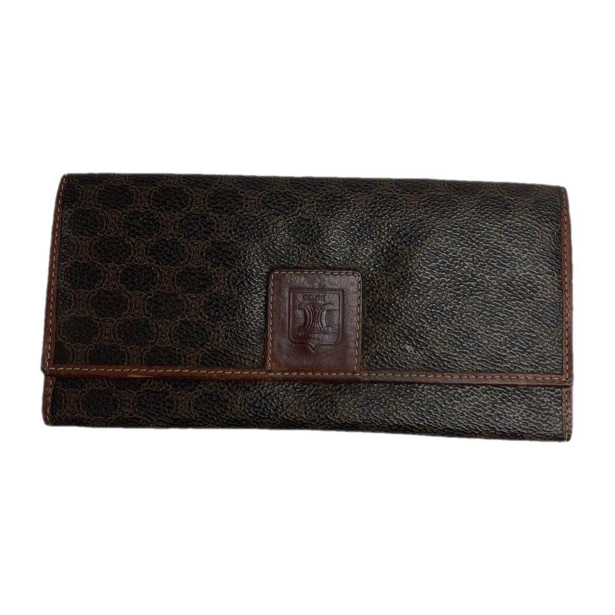 Celine Triomphe Brown Leather Wallet Size ONE SIZE - 1 Thumbnail