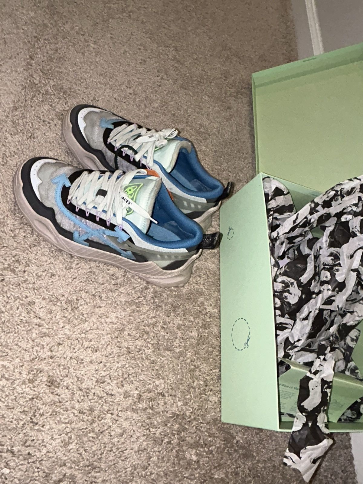 Off-White Off-White ODSY-1000 Dark Greyhound Size US 10 / EU 43 - 5 Thumbnail