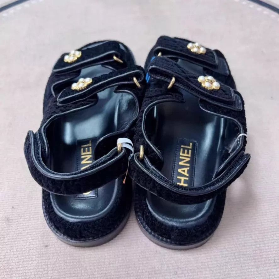 Chanel Chanel 95 New Slipper Black 36 Size US 5.5 / IT 35.5 - 3 Thumbnail