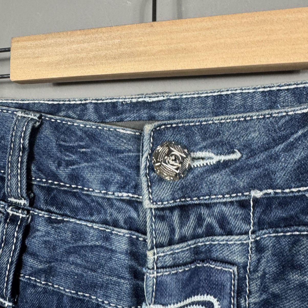Japanese Brand Kosmo Lupo Avant Garde Y2K Japanese Style Opium Jeans Size US 34 / EU 50 - 8 Thumbnail