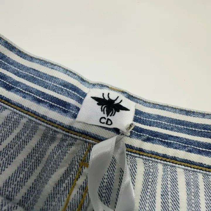 Dior Dior Striped Straight Leg Jeans for Women 0079-2507 Size 37" - 7 Thumbnail