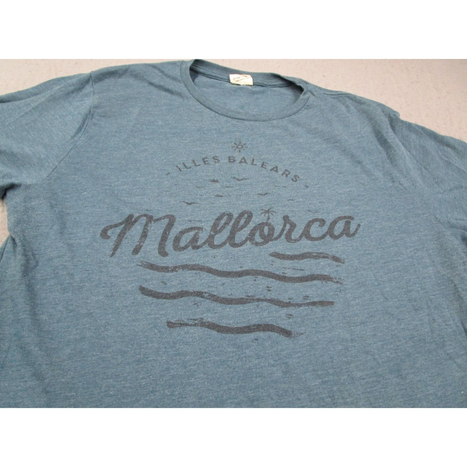 Vintage Typographia Mens Blue Mallorca Graphic T-Shirt Old? Size US M / EU 48-50 / 2 - 2 Thumbnail