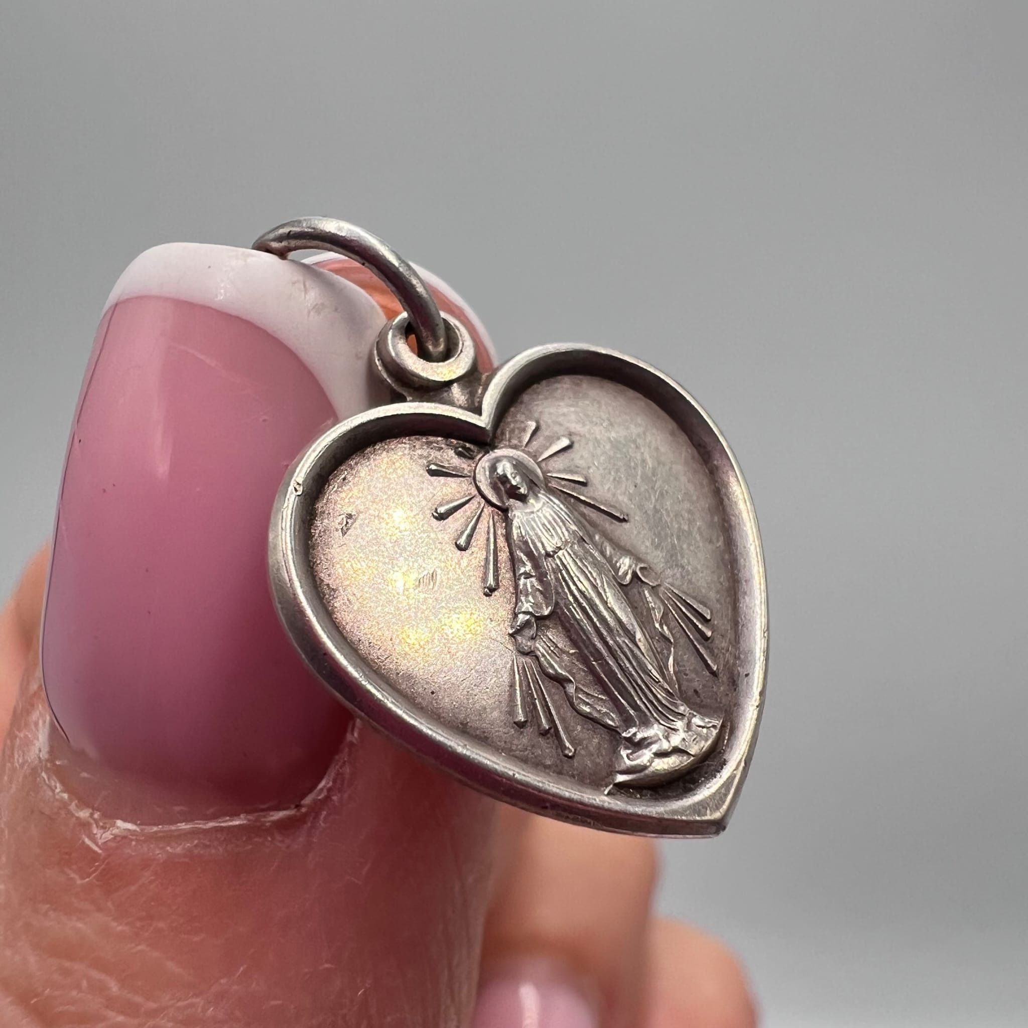 Vintage Vintage Sterling Silver 925 Pendant Religious Charm Size ONE SIZE - 9 Thumbnail