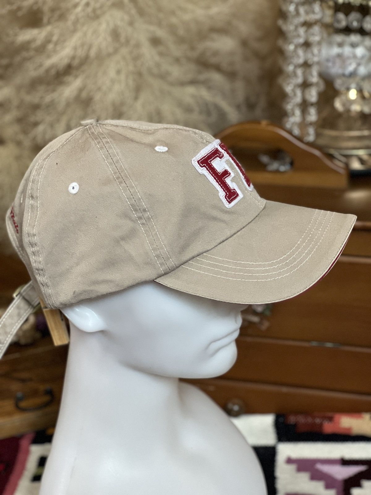 Falcone × Japanese Brand Falcon Brown Cap FL EMBROIDERED CAP Vintage Cap size 56-59cm Size ONE SIZE - 4 Thumbnail