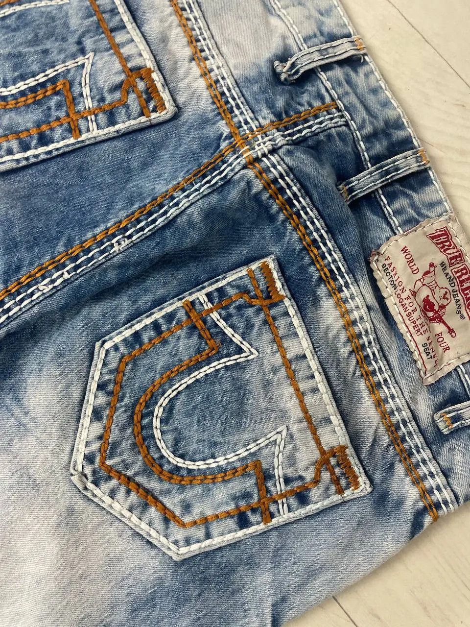 True Religion Vintage True Religion Logan Super T Denim Jeans Baggy 90s Size US 34 / EU 50 - 15 Thumbnail