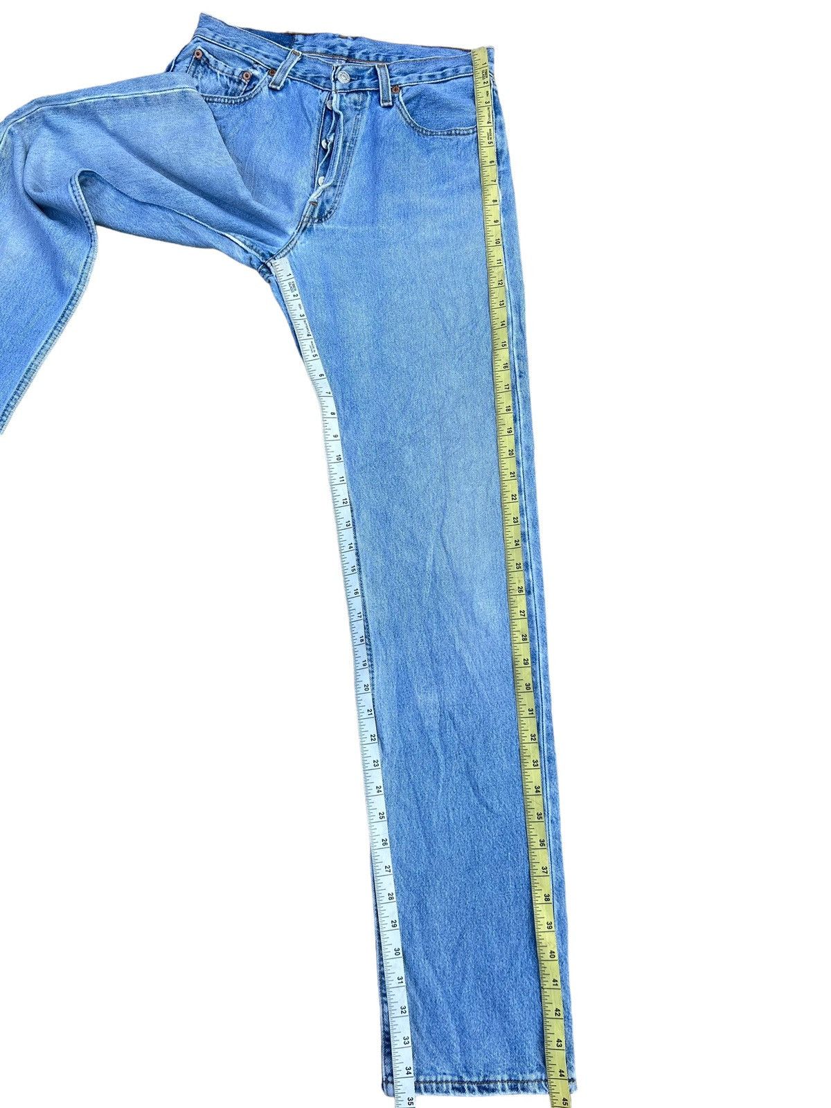 Levi's Vintage 1997 Levi’s 501 Usa Distressed Fade Blue Denim Jeans Size US 29 - 4 Thumbnail