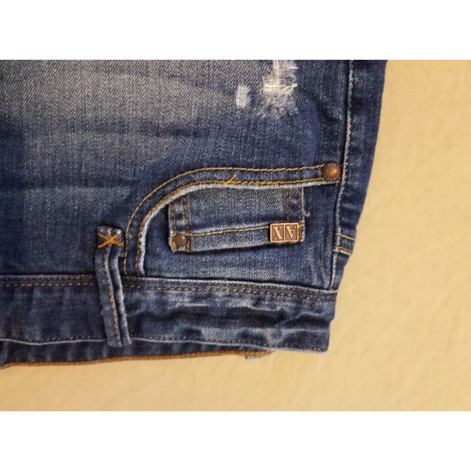 American Eagle Outfitters Womens Armani Exchange AX Denim Shorts 6 Jean Blue Denim Cut-Off Womens 6 Blue AX Jeans Shorts Size 28" / US 6 / IT 42 - 3 Thumbnail