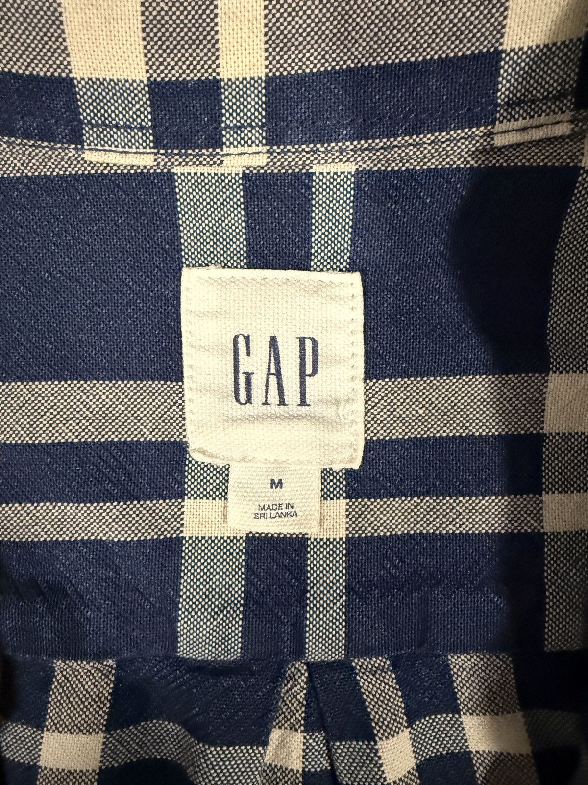 Gap Gap Blue Plaid Check Button Up Oxford Shirt Size US M / EU 48-50 / 2 - 3 Thumbnail