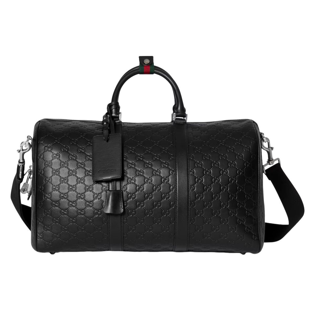 Gucci GUCCI GG Emblem Medium Leather Duffle Bag New & Authentic Size ONE SIZE - 1 Thumbnail