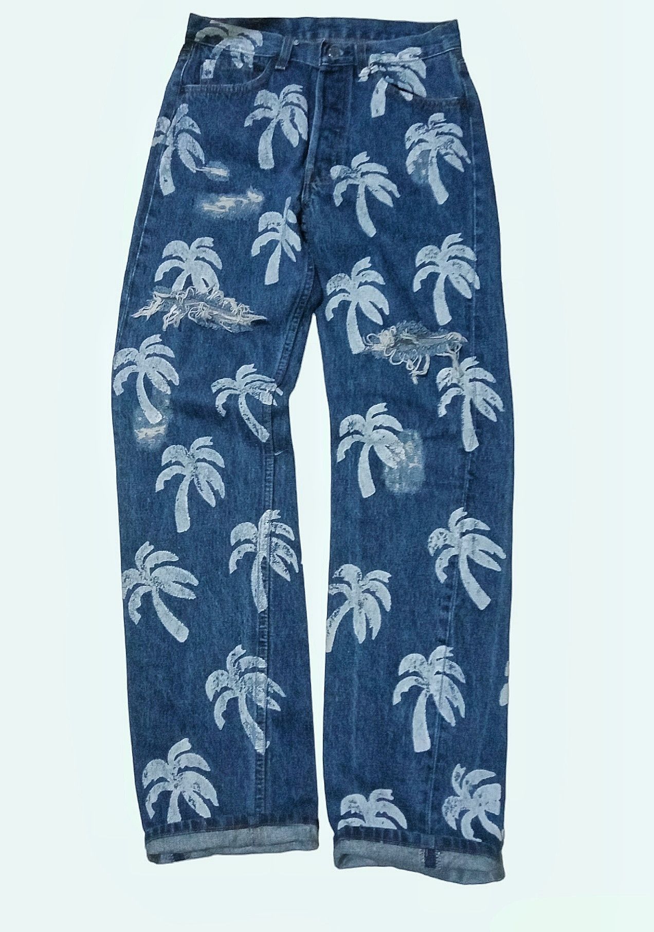 Levi's × Levi's Vintage Clothing Vintage 80s levis bombastic 💥rare design/coconut tree Size US 28 / EU 44 - 4 Thumbnail