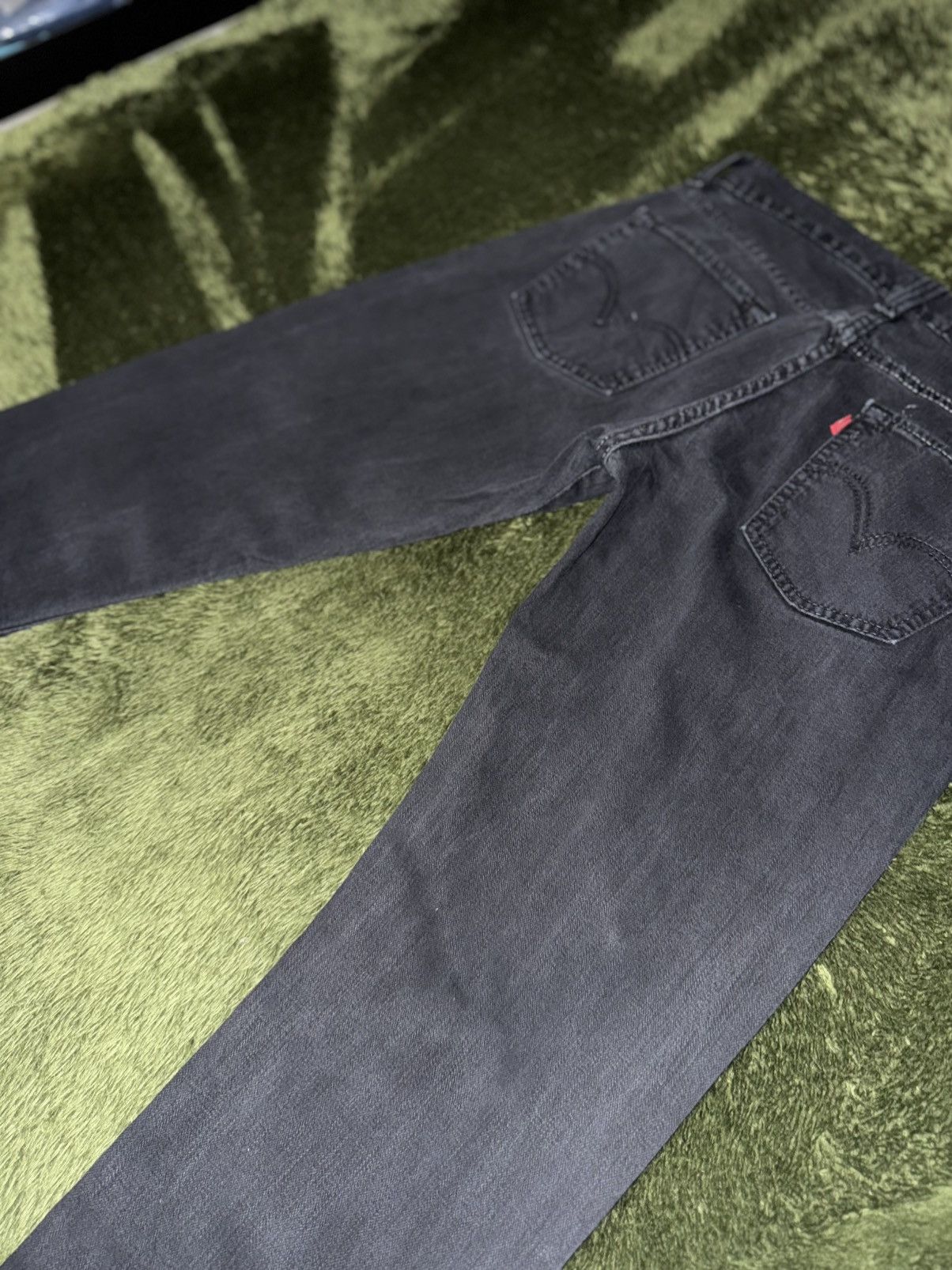 Levi's [W33/L32] Levis 511 USA Vintage Washed Denim Pants Black Size US 33 - 10 Thumbnail