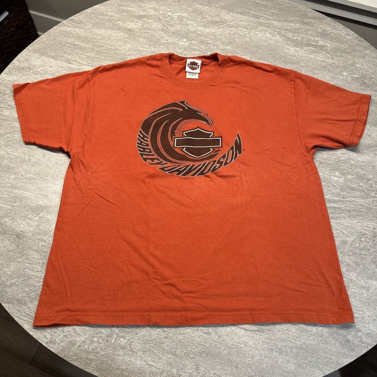 Harley Davidson × Vintage Vintage Y2K Harley Davidson Alabama Biker Shirt XL Eagle Size US XL / EU 56 / 4 - 1 Thumbnail