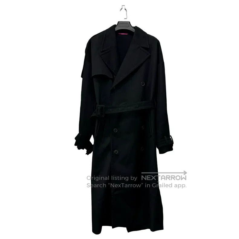 Valentino Valentino Black breasted trench coat Size M / US 6-8 / IT 42-44 - 1 Thumbnail