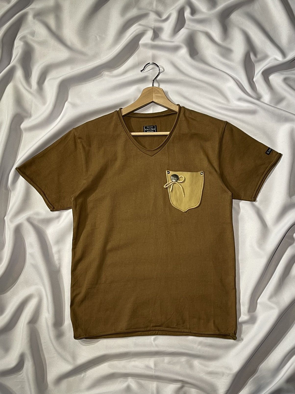 Schott × Vintage Schott short deer leather pocket tee native concho khaki Size US S / EU 44-46 / 1 - 1 Thumbnail