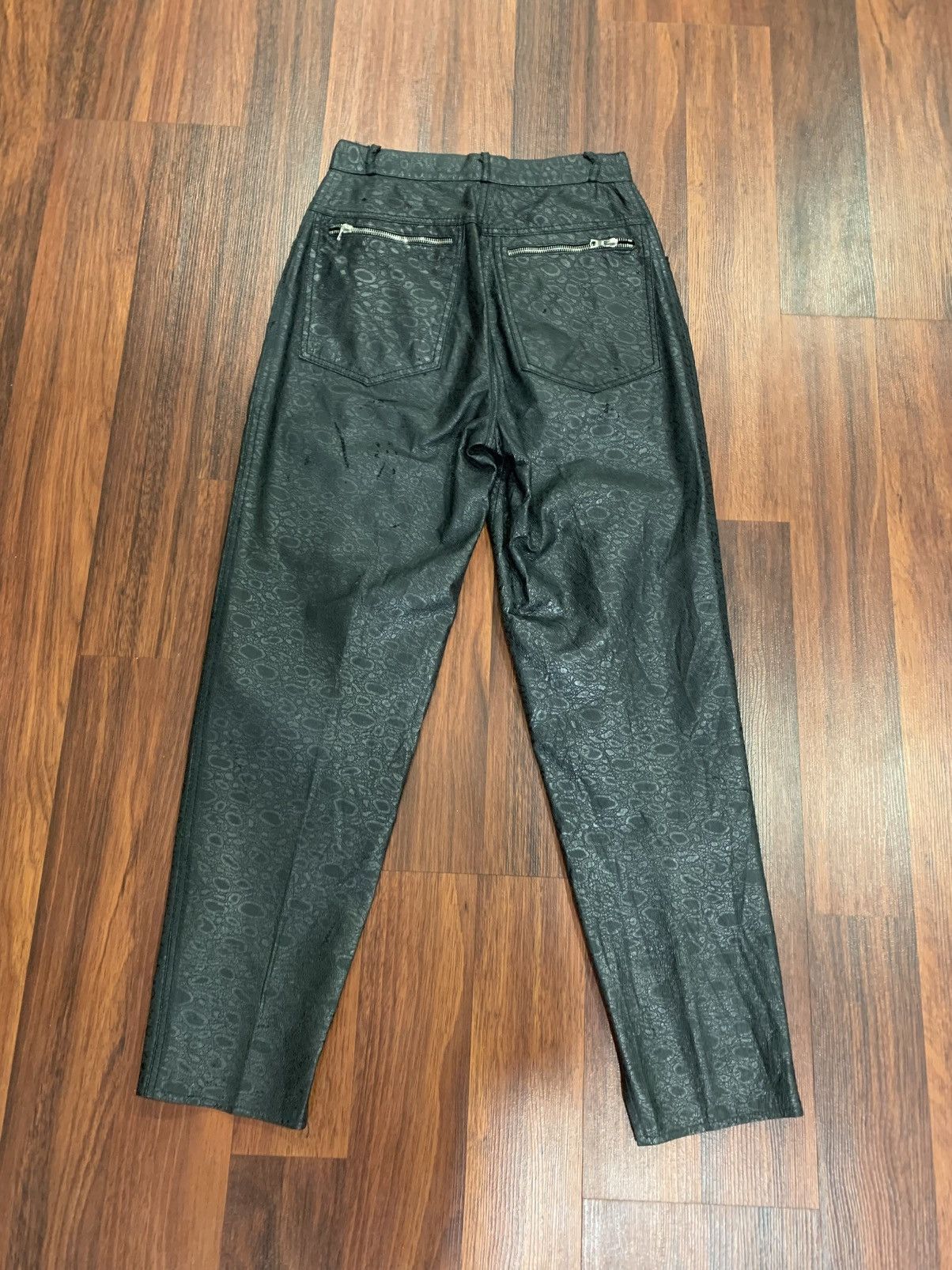 Leather Vintage Leather Pants Size 25" / US 0 / IT 36 - 2 Thumbnail