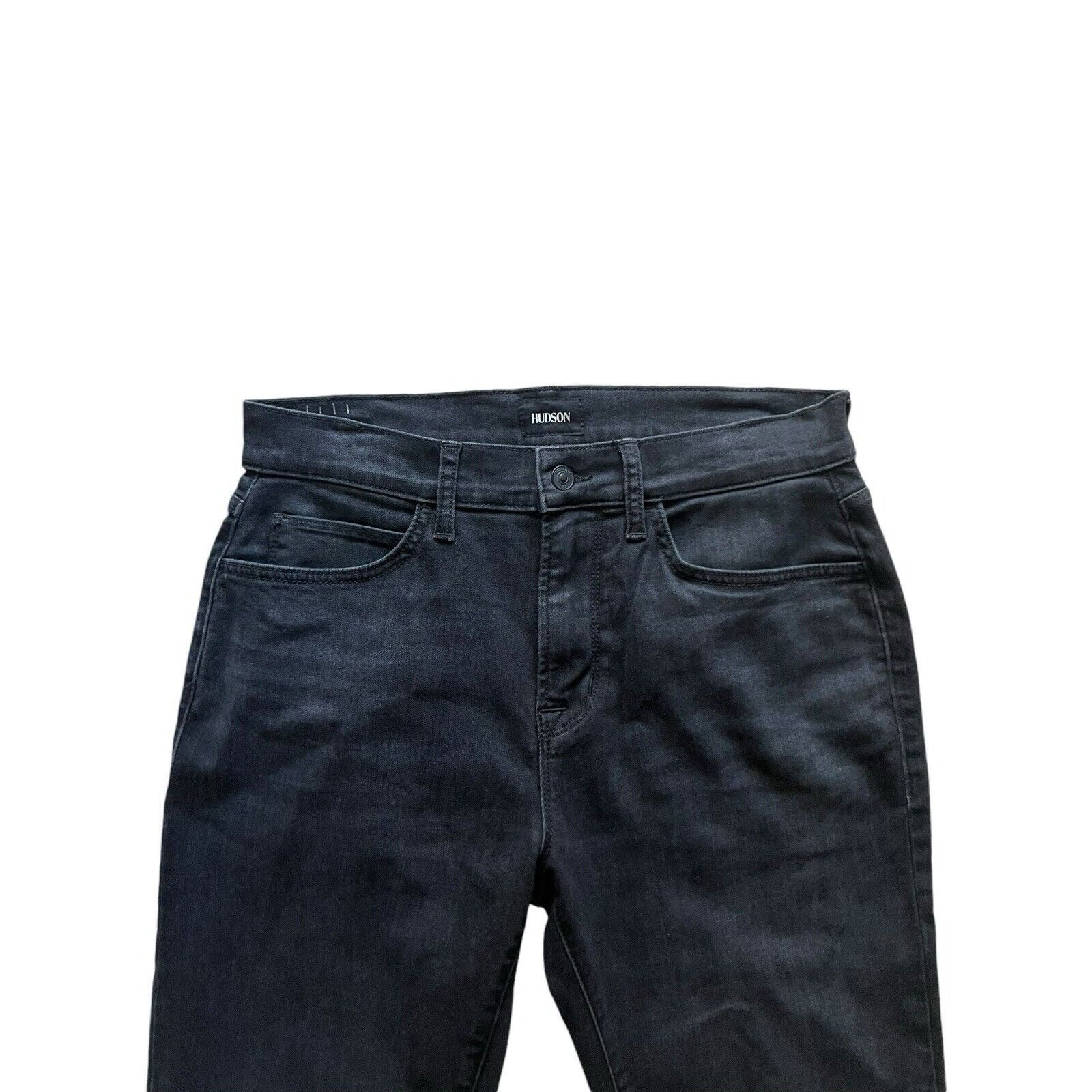 Hudson Hudson Jeans Ace Skinny Mens Denim Black $175 Size 32/32 Size US 32 / EU 48 - 2 Thumbnail
