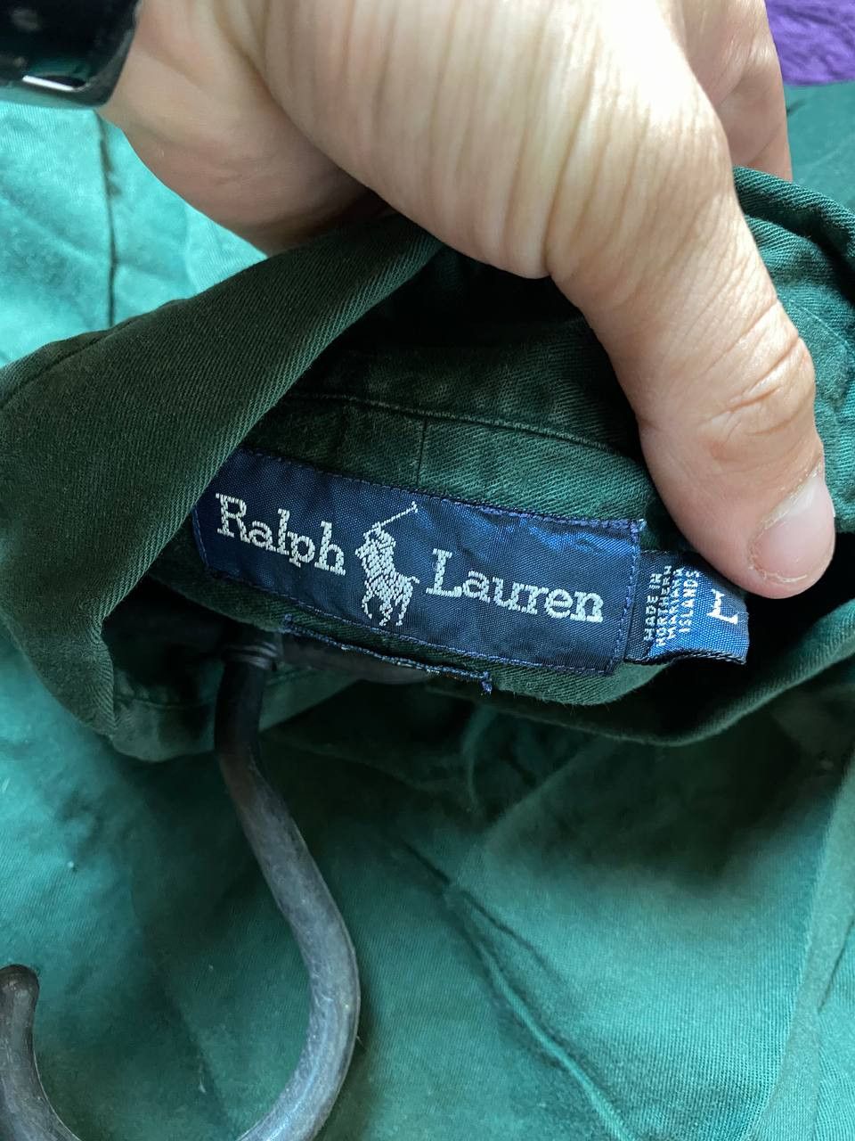 Ralph Lauren Avant-Garde Y2K Ralph Lauren shirt green logo Vintage Size US L / EU 52-54 / 3 - 2 Thumbnail