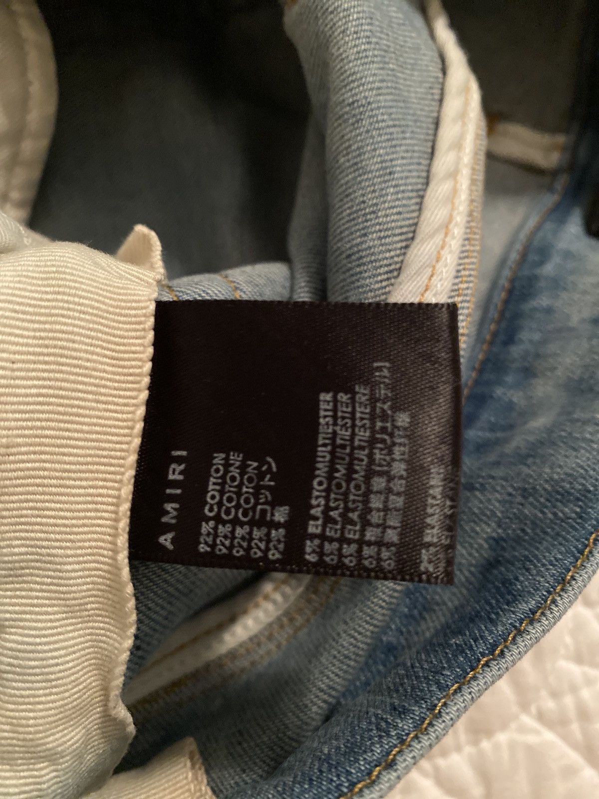Amiri Amiri Jeans Old English Logo - Clay Indigo Size US 31 - 4 Thumbnail