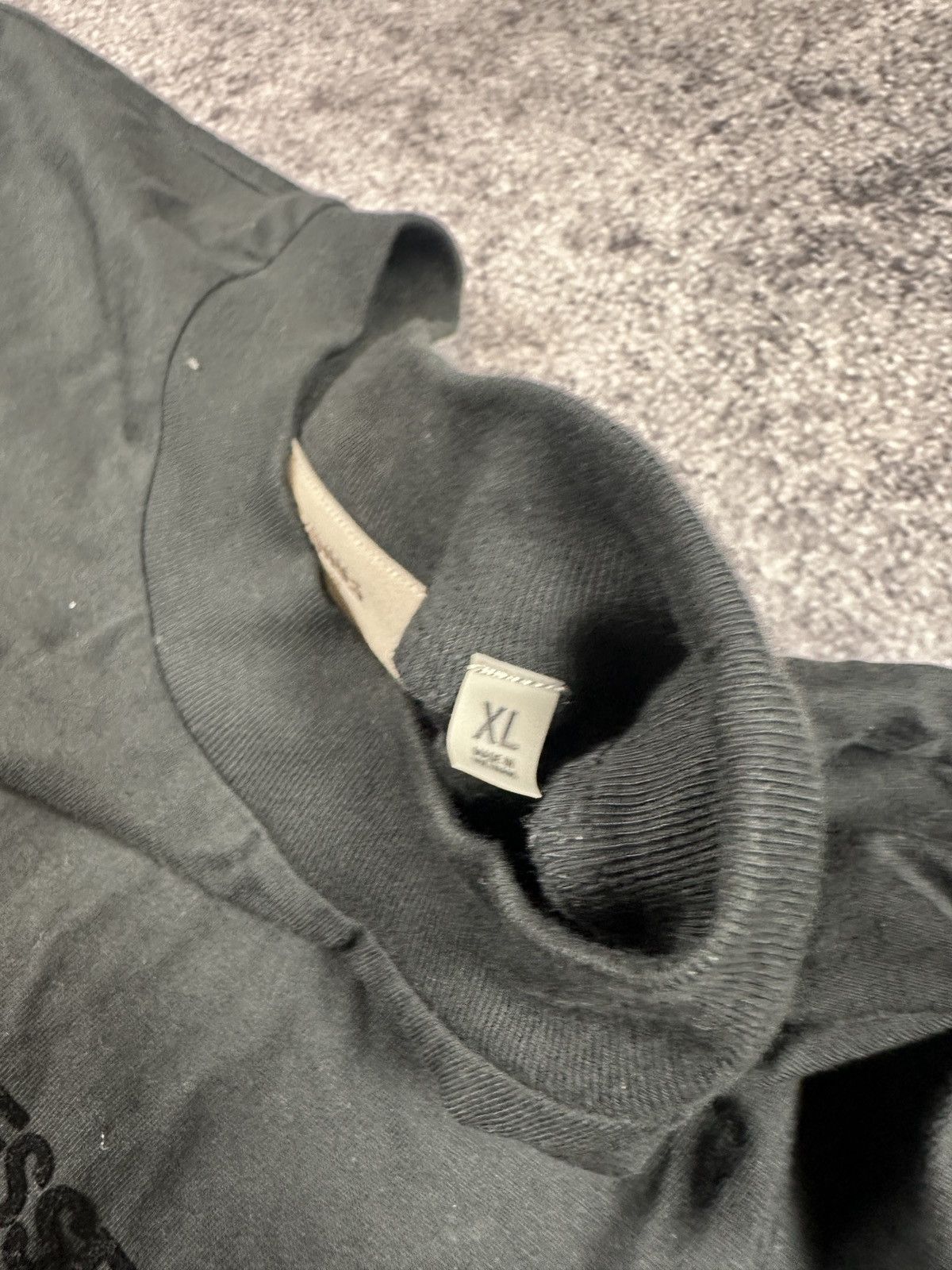Fear of God Fear Of God Essentials Big Back Logo Black T-shirt Rare Usa Size US XL / EU 56 / 4 - 6 Thumbnail