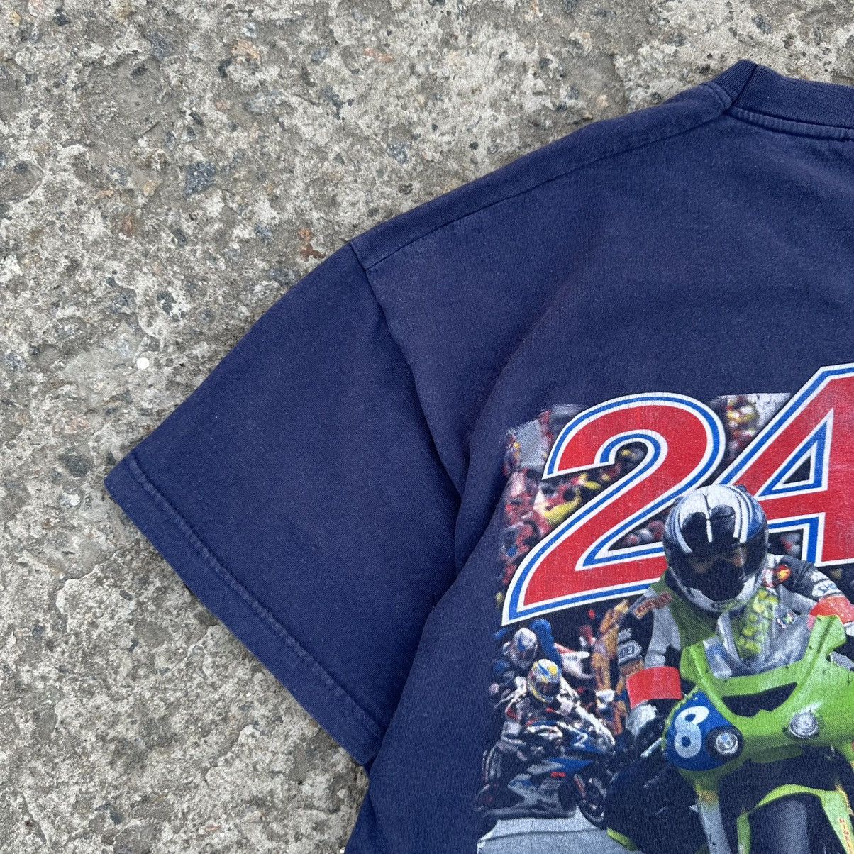 Fruit Of The Loom Vintage Japanese Style Adult 24 Heures Moto 2006 T-shirts Size US L / EU 52-54 / 3 - 3 Thumbnail