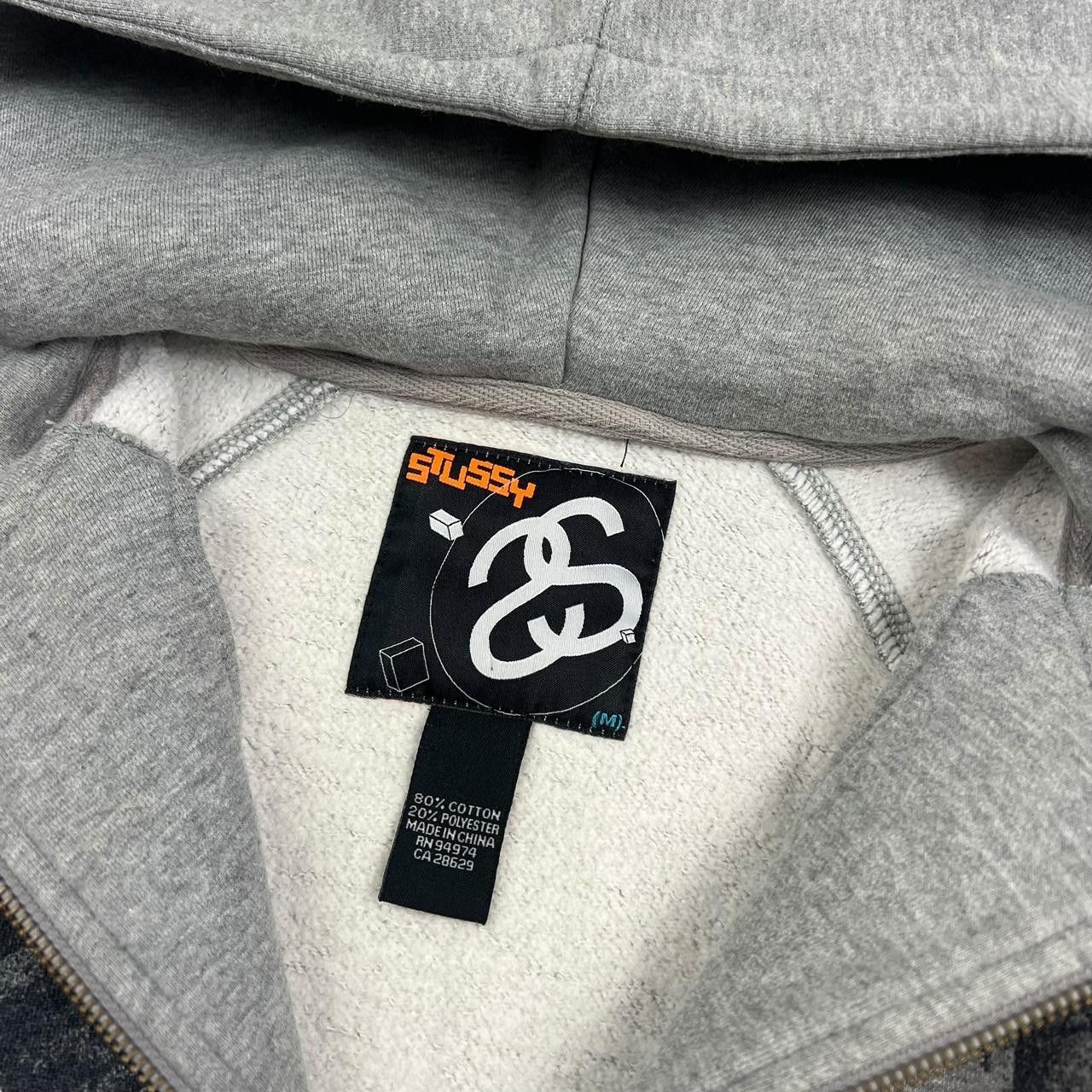 Stussy Vintage 2000s Stussy Delta Zip Up Geometric Hoodie - Medium Size US M / EU 48-50 / 2 - 7 Thumbnail