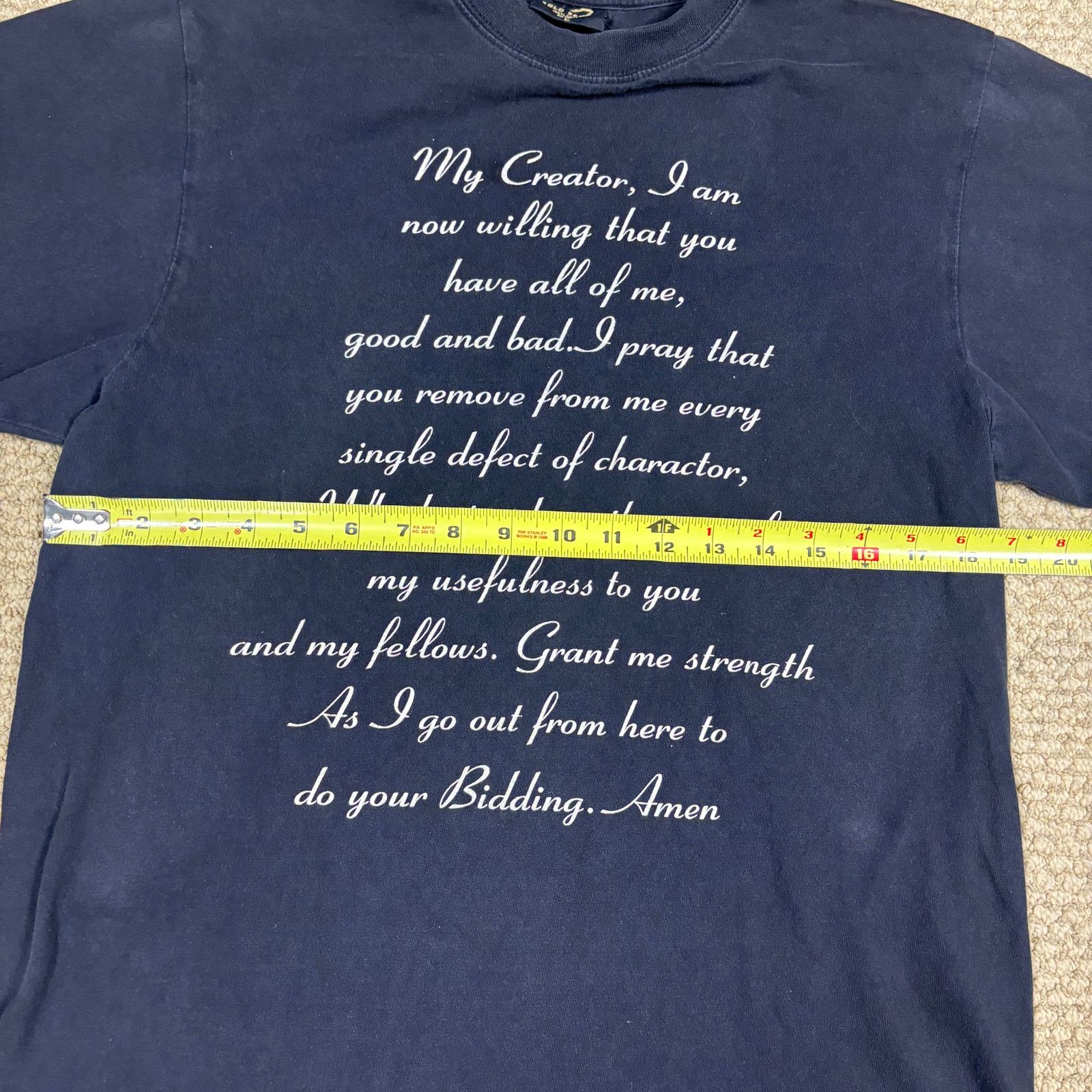 Vintage vintage 90s Jesus Prayer Christian tshirt large Gold Series Size US L / EU 52-54 / 3 - 6 Thumbnail