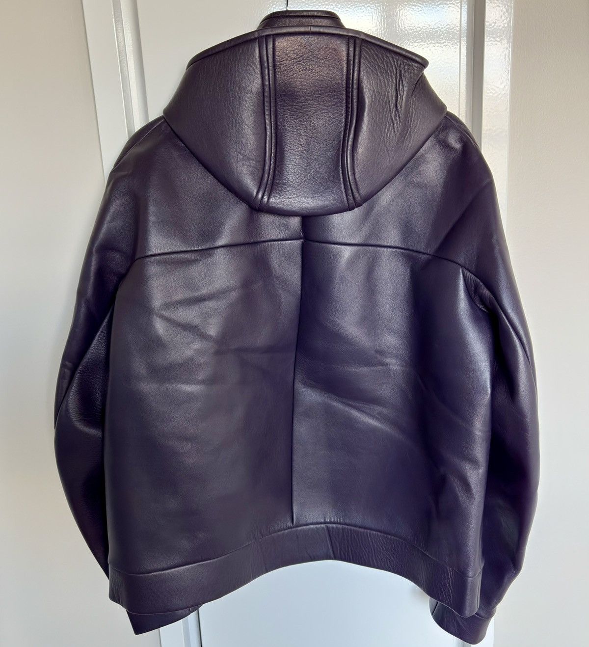 Jil Sander Jil Sander Mens Leather Bomber with Hoodie Size US L / EU 52-54 / 3 - 5 Thumbnail