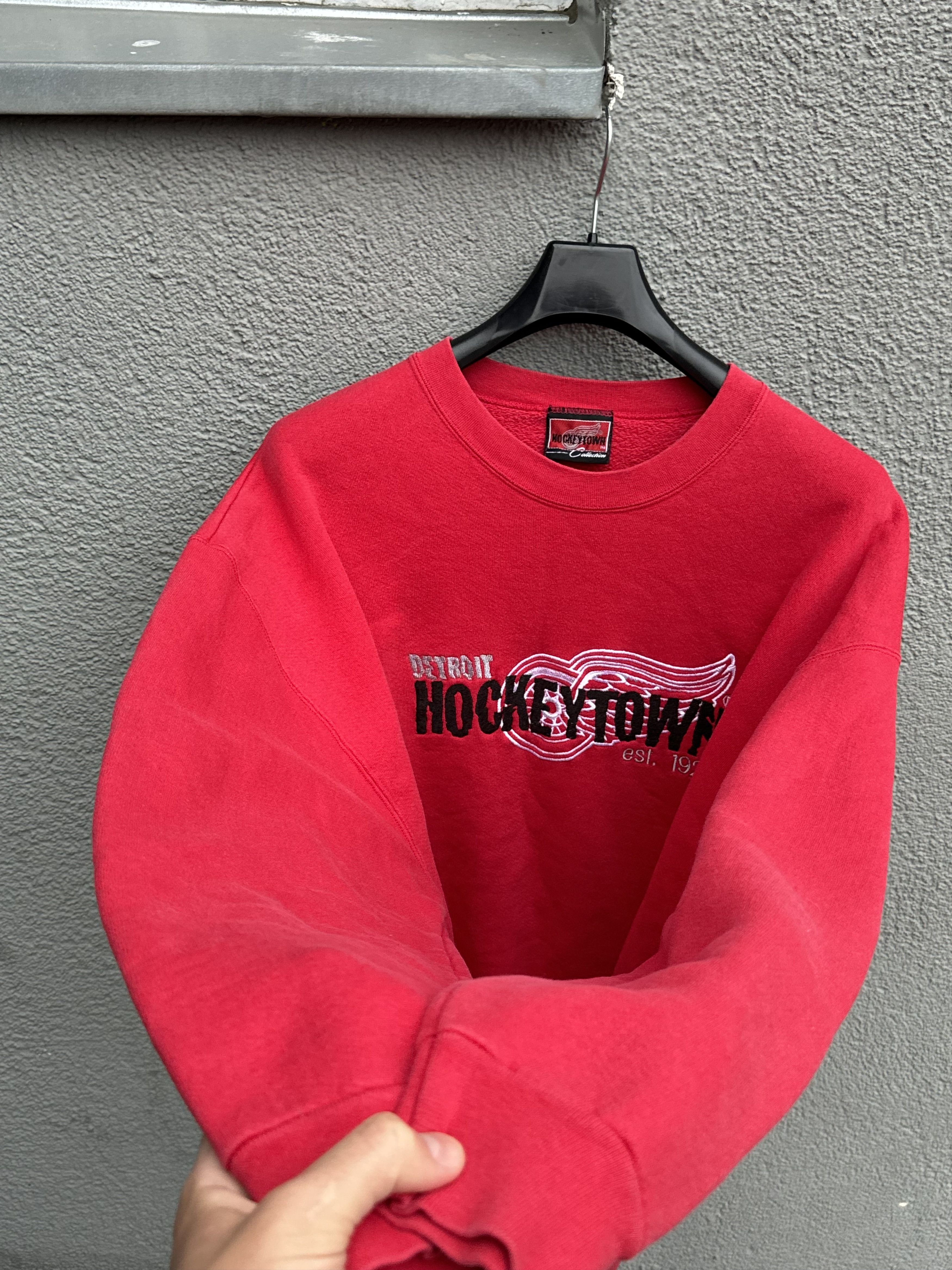 NHL × Vintage Vintage Red Wings Hockeytown Sweatshirt XL 90s NHL Size US XL / EU 56 / 4 - 5 Thumbnail