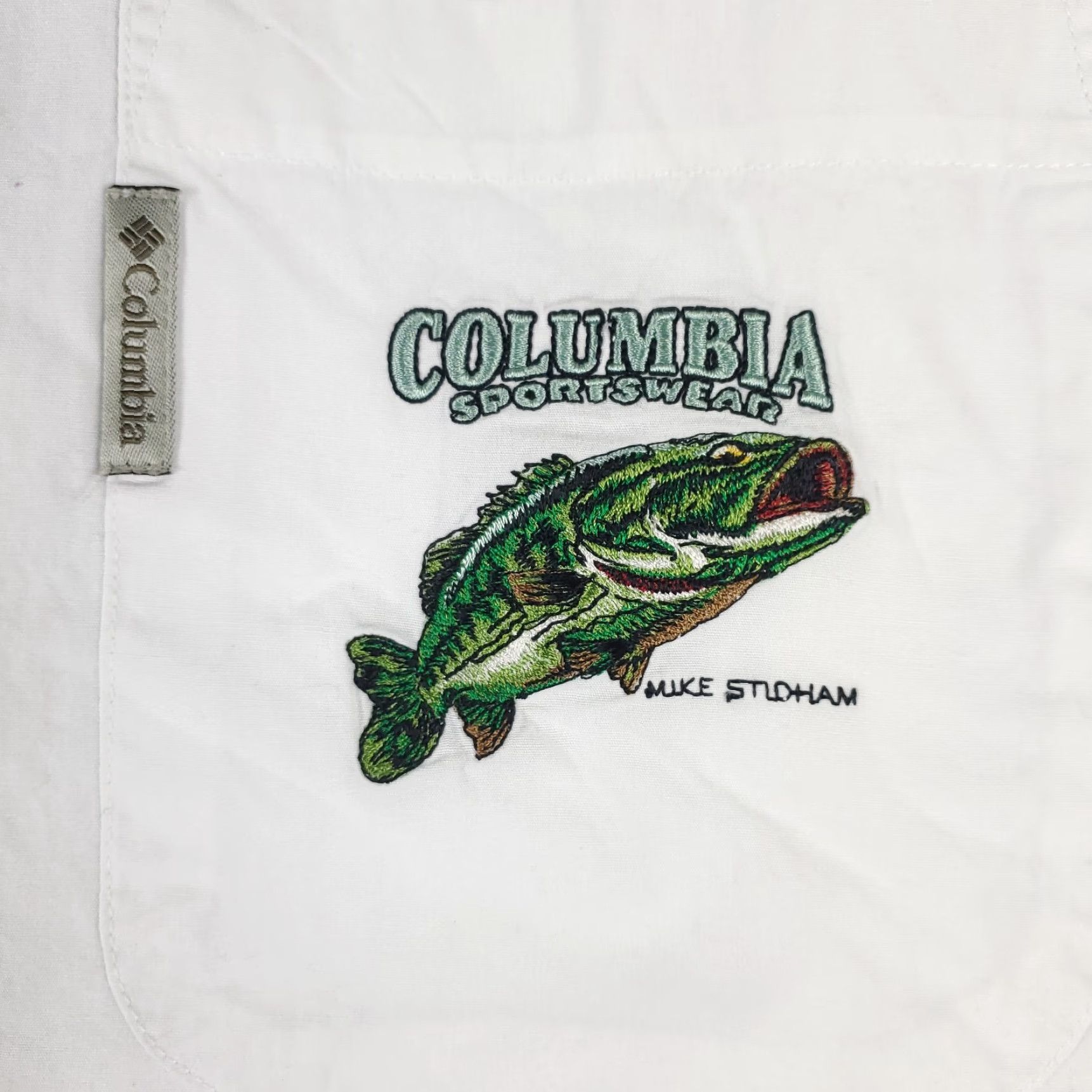 Vintage VINTAGE Columbia Shirt Mens XL White Button-Up Short Sleeve Casual Business Formal Workwear 90s Style Mens Size US XL / EU 56 / 4 - 3 Thumbnail